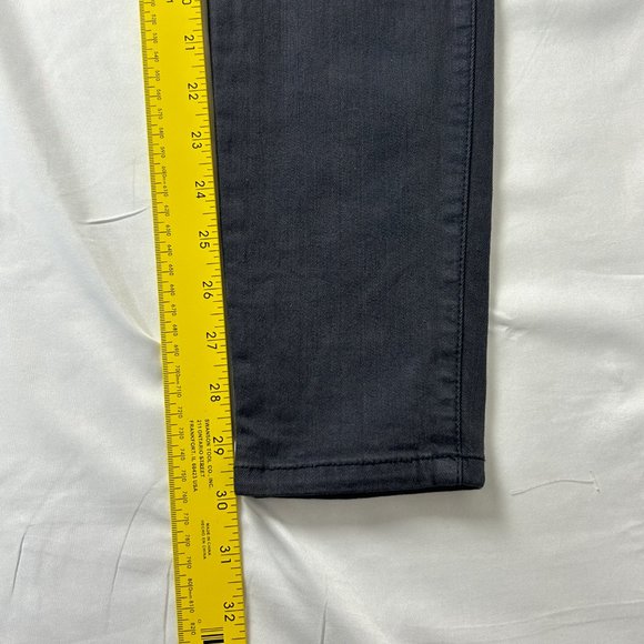 Club Monaco Jeans Women Size 2 Grey Stretch Low‎ Rise Skinny Faux Zipper Pockets - Picture 8 of 11